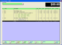 point of sales software main screen